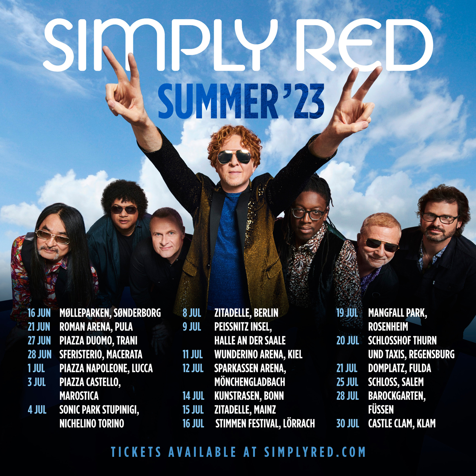 simply red tour dates for 2023